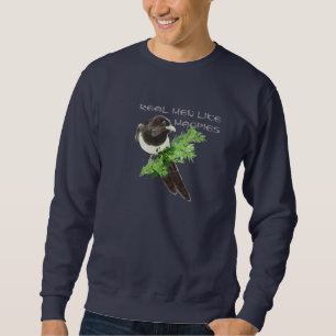 Real Men like Magpies Bird Spaß Magpie Sweatshirt