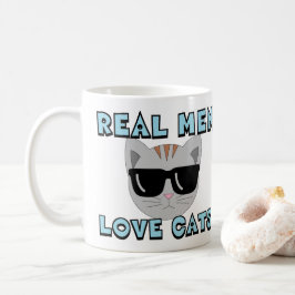 REAL MEN LOVE CATS KAFFEETASSE