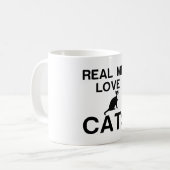 REAL MEN LOVE CATS KAFFEETASSE (Vorderseite Links)
