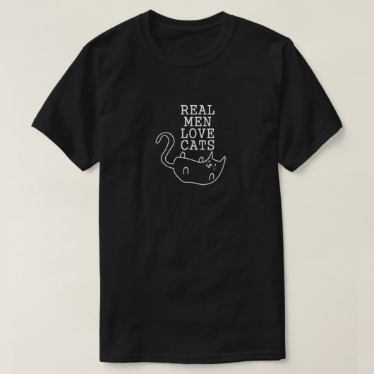 REAL MEN LOVE CATS T-Shirt (Design vorne)