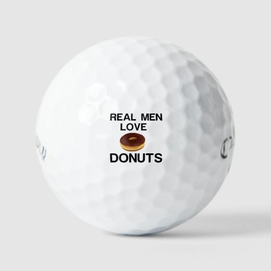 REAL MEN LOVE DONUTS GOLFBALL (Vorderseite)