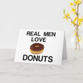 REAL MEN LOVE DONUTS KARTE (Gelbe Blume)