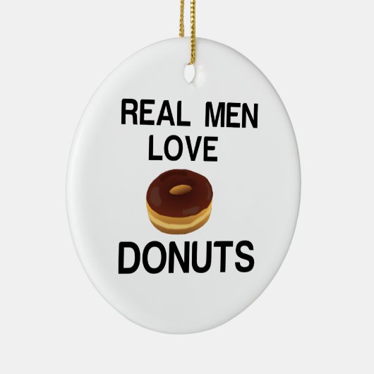 REAL MEN LOVE DONUTS KERAMIK ORNAMENT (Rechts)