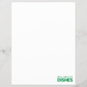 Real Men machen Geschirr Flyer (Vorne)