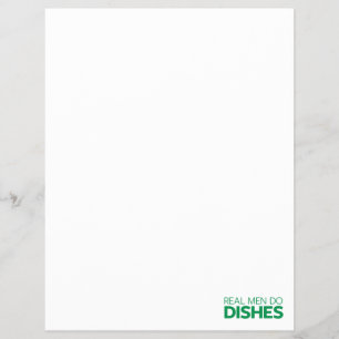 Real Men machen Geschirr Flyer