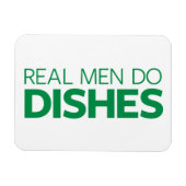 Real Men machen Geschirr Magnet (Horizontal)