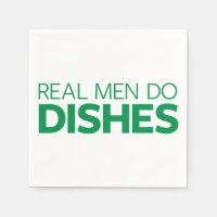 Real Men machen Geschirr