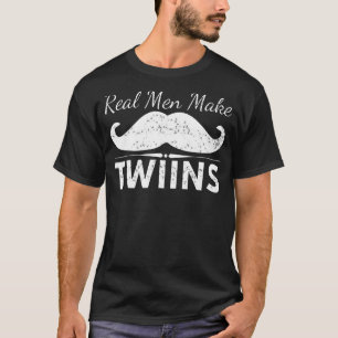 Real Men machen Twins Funny Twins Parteitag Sprich T-Shirt