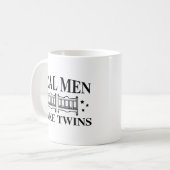 Real Men machen Twins Kaffeetasse (Vorderseite Links)