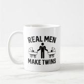 Real Men machen Twins Kaffeetasse (Links)