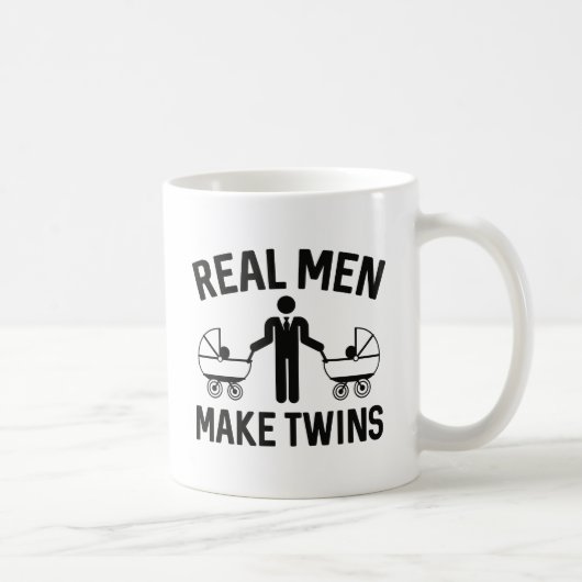 Real Men machen Twins Kaffeetasse (Rechts)