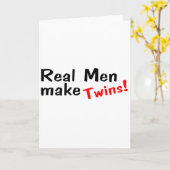Real Men machen Twins Karte (Gelbe Blume)