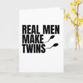 Real Men machen Twins Karte (Gelbe Blume)