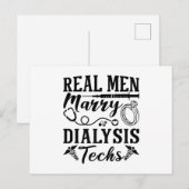 Real Men Marry Dialysis Tech Dialysis Postkarte (Vorne/Hinten)