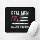 Real Men Marry Nurses Funny Nurse Husband Verlobte Mousepad (Mit Mouse)