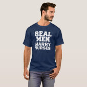 Real Men Marry Nurses lustiger Ehemann T-Shirt (Vorne ganz)