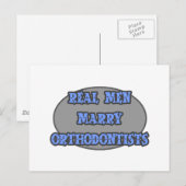Real Men Marry Orthodontists Postkarte (Vorne/Hinten)