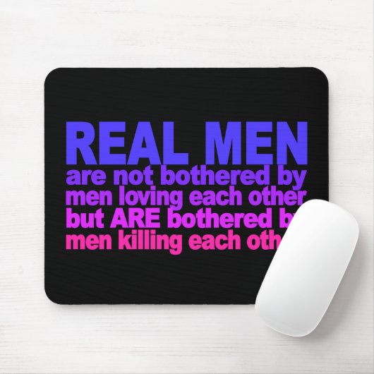 Real Men mousepad (Mit Mouse)