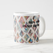 Real men platziert Diamanten Jumbo-Tasse (Vorderseite Rechts)