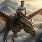 Real Men Ride Dragons T-Shirt