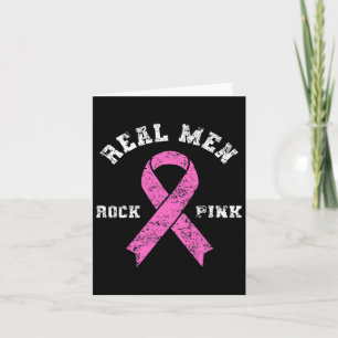 Real Men Rock Pink - Kampf gegen Brustkrebs Karte