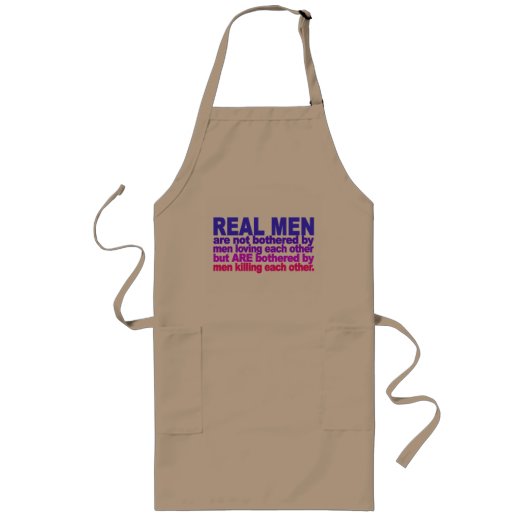 Real Men Schürze - wählen Sie Stil & Farbe (Vorne)