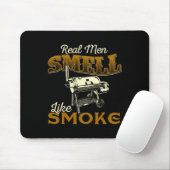 Real Men Smell Like Smoke - Pitmaster Bbq Smoker G Mousepad (Mit Mouse)