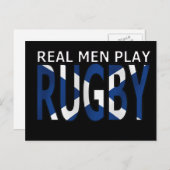 Real Men spielen Rugby Scotland Postkarte (Vorne/Hinten)