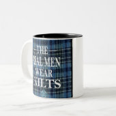Real Men tragen Kilt-Tasse Zweifarbige Tasse (Vorderseite Links)