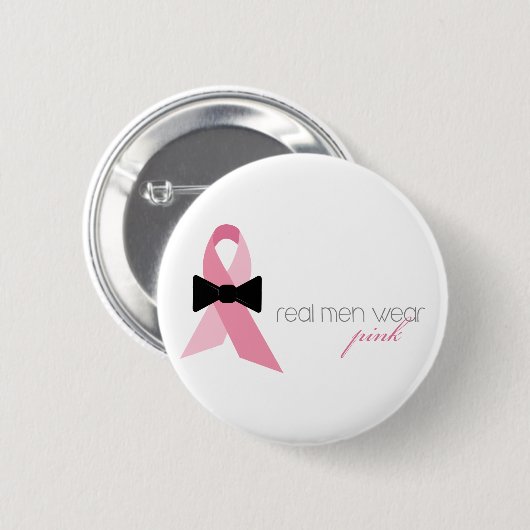 Real Men tragen Pink Button (Vorne & Hinten)