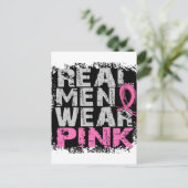 Real Men tragen Pink Postkarte (Stehend Vorderseite)