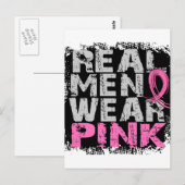 Real Men tragen Pink Postkarte (Vorne/Hinten)