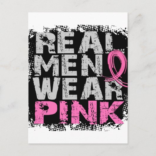 Real Men tragen Pink Postkarte (Vorderseite)