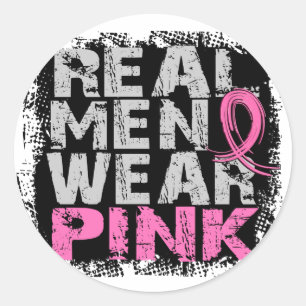 Real Men tragen Pink Runder Aufkleber