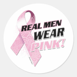 Real Men tragen Pink Runder Aufkleber