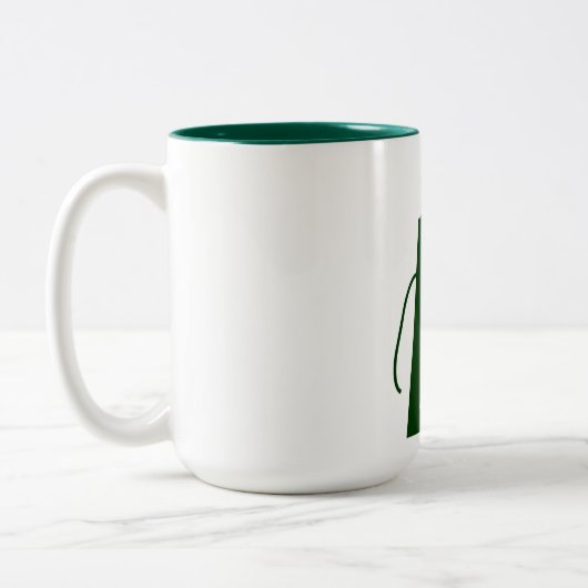 Real Men tragen Schürze (grün) Zweifarbige Tasse (Links)