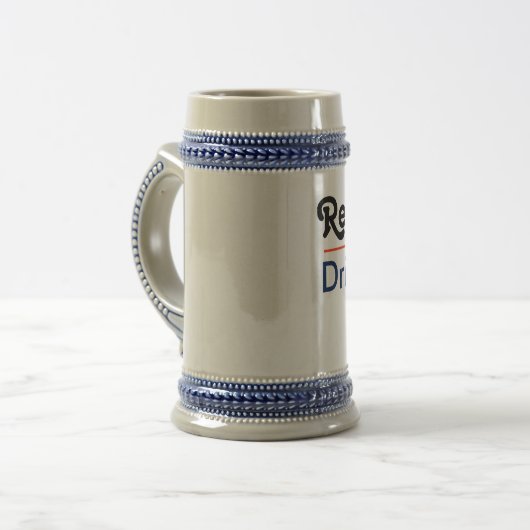 Real Men trinkt Bier Bierglas (Vorderseite Links)