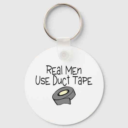 Real Men verwenden Duktband Schlüsselanhänger (Vorderseite)