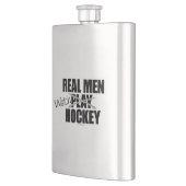 Real Men Watch Hockey Hip Flask Flachmann (Links)