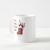 Real Men Wear Kilts Funny Scottish Kaffeetasse (Vorderseite Links)