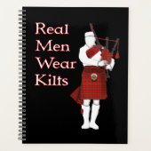 Real Men Wear Kilts Funny Scottish Planer (Vorderseite)
