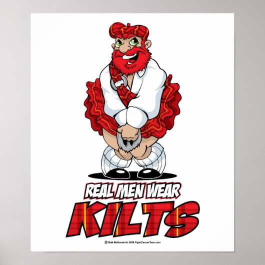 Real Men Wear Kilts Poster (Vorne)