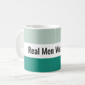 Real Men Wear Lycra Aquamarin Classic Kaffeetasse (Vorderseite Links)