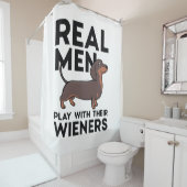 Real Men Wieners Duschvorhang (Beispiel)