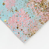 Real Mermaid Life - Glitzer Goldmedaille Fleecedecke (Ecke)