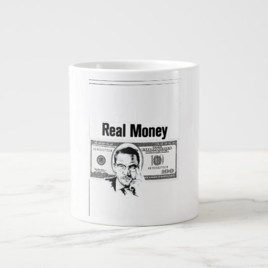 Real money Jumbo-Tasse (Vorderseite)