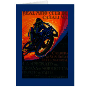Real Moto Club Vintag Poster Europe