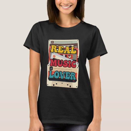 Real music love lustig T-Shirt (Vorderseite)