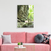 Real Nature Canvas Print | Misty Forest Home Decor Leinwanddruck (Insitu (Wohnzimmer))
