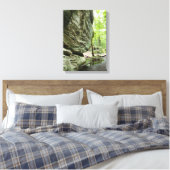 Real Nature Canvas Print | Misty Forest Home Decor Leinwanddruck (Insitu (Schlafzimmer))